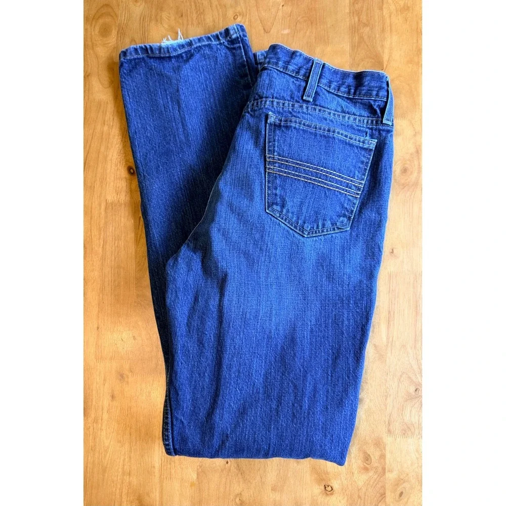 Cinch Up Mens Western Jeans 36x38 Medium Wash Blue Cotton Straight Leg MB98034